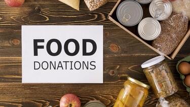 Food drive donations